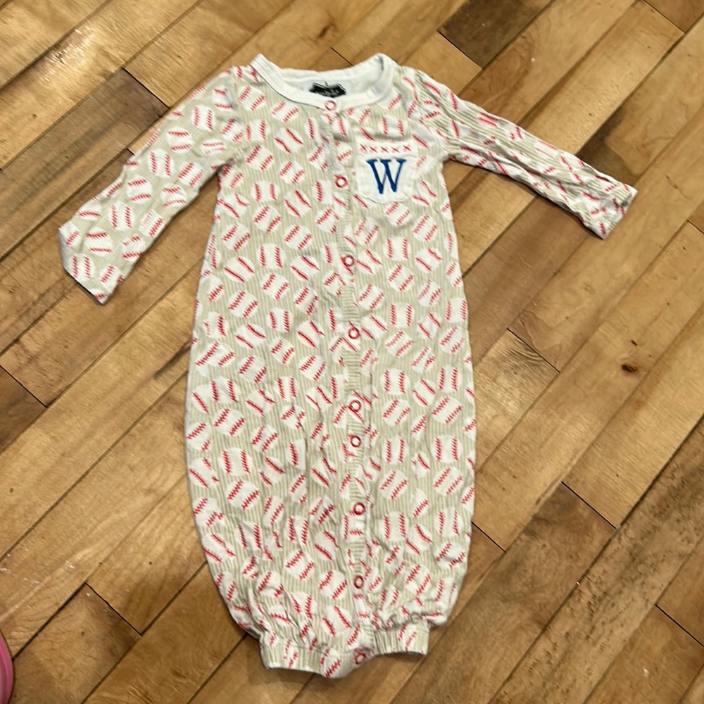 Mud Pie Viscose 3-6m convertible baseball gown